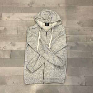 Grey Footlocker zip up Hoodie
